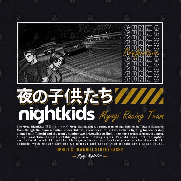 Nightkids Streetwear Style Initial D by Cholzar